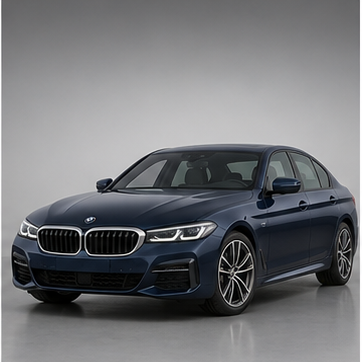 AI-иллюстрация модели BMW 5 Series