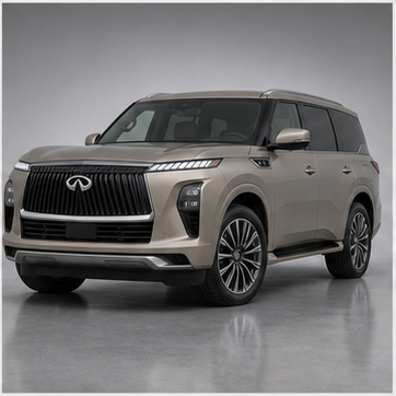 AI-иллюстрация модели Infiniti QX80